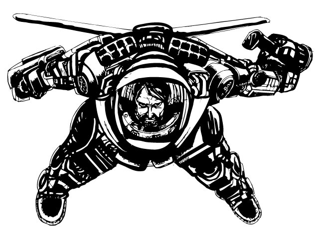 Falcon front fly concept art