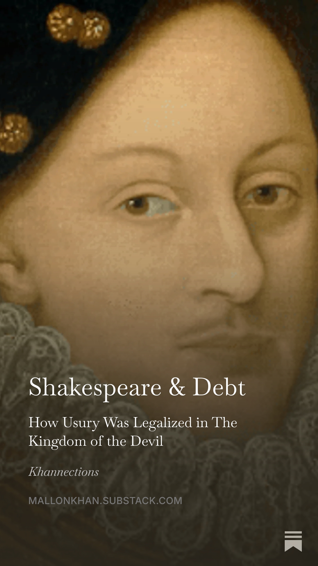 Shakespeare & Debt essay artwork